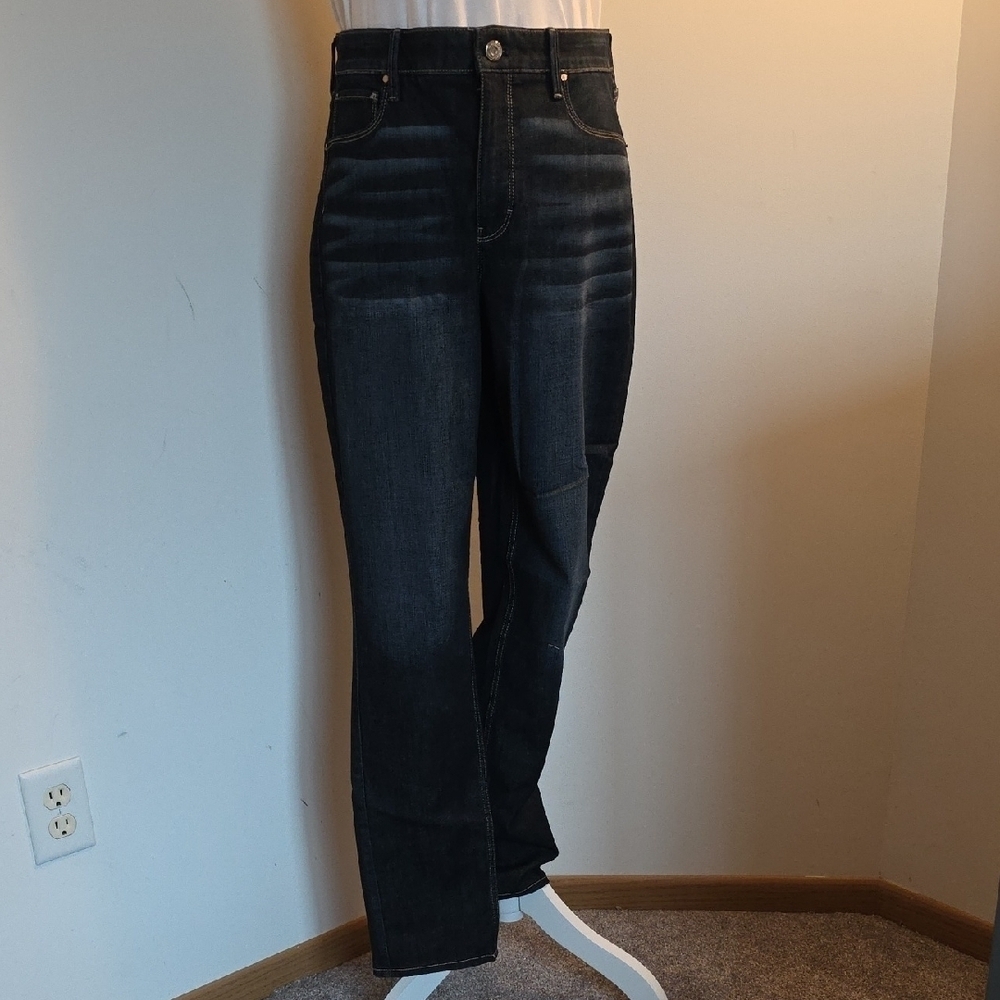 White House Black Market Dark Wash Slim Leg Jeans